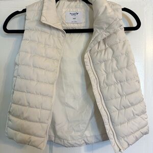 Old Navy Kids White Puffer Vest